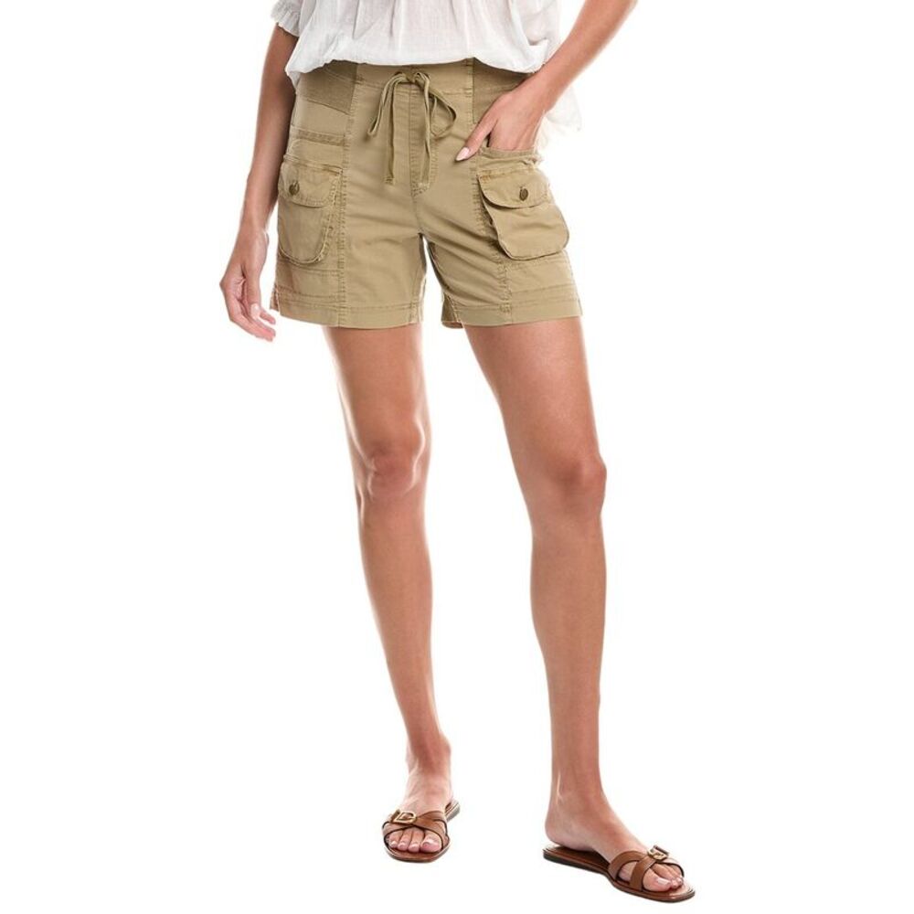Xcvi Womens Felix Poplin Short, Brown